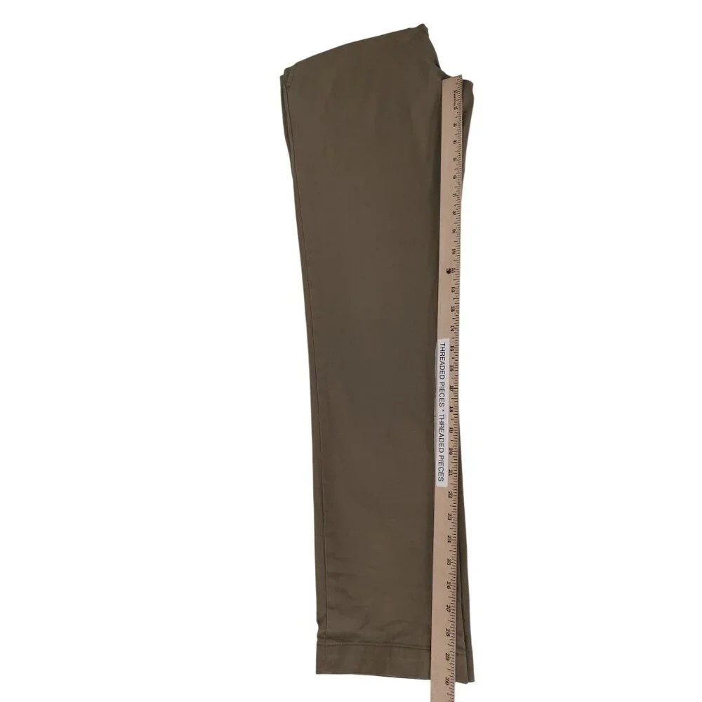 Banana Republic Aiden Chino‎ Pants Mens 31x32 Khaki Slim Fit Flat Front Preppy